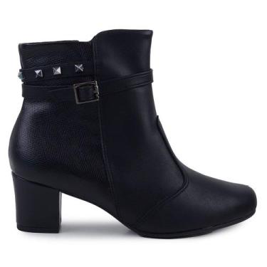 Imagem de Bota Feminina Piccadilly CB Com Zíper Preta - 1101, Preto, 37