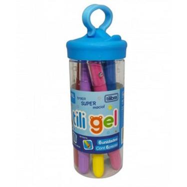 Imagem de Giz Retrátil Tili Gel 6 cores - Tilibra