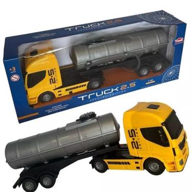 Imagem de Caminhao Brinquedo Miniatura Tanque TRUCK 2.5 Usual 751 Amarelo