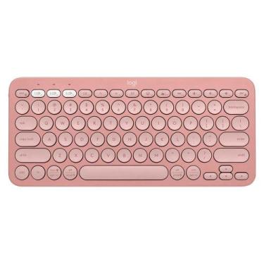 Imagem de Teclado Sem Fio Logitech USB Keys 2 K380s Rosa 920-011791, Rosa