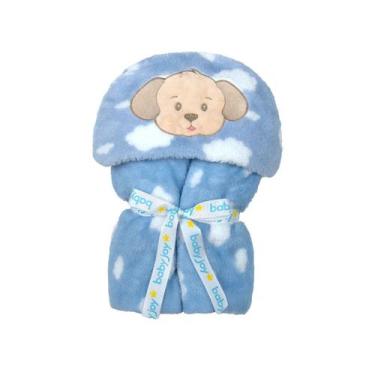 Imagem de MANTA SOFT BEBE MICROFIBRA BABY JOY cor: nuvem azul - INCOMFRAL, nuvem