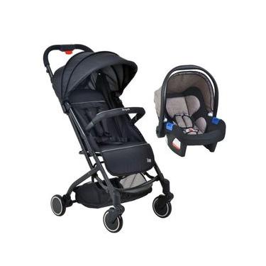 Imagem de Carrinho De Bebê Burigotto Travel System Zap Com Bebê Conforto Touring X Cappuccino Preto