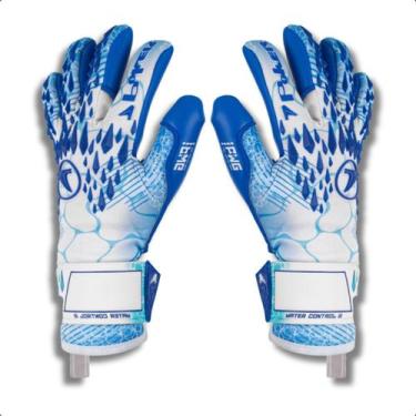 Imagem de Luva De Goleiro Profissional Water Control 3 Poker, 10, Azul, Branco