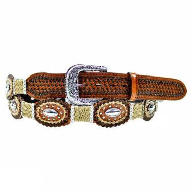 Imagem de Cinto Em Couro Com Charroa E Metal 409 - DAWSON, Marrom, 105