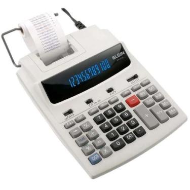 Imagem de Calculadora de Impressao 12 DIG. Bivolt MR 6124 Cinza - ELGIN