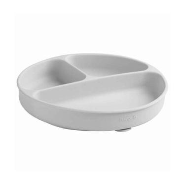 Imagem de Prato divisorias silicone pimpolho cinza - 30cm