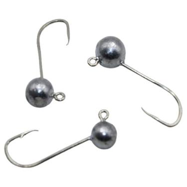 Imagem de Kit 3 Anzol Pesca Jig Head P/ Isca Soft Camarao Grubs Shads - Shopdape
