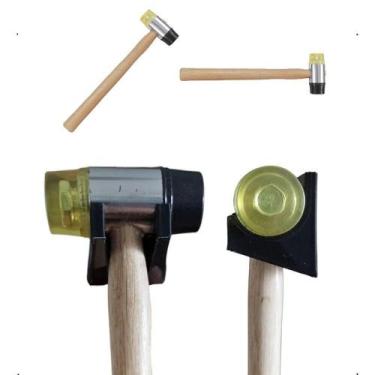 Imagem de Martelo Intercambiável SU-MART2 Pontas PVC Cabo Madeira 35mm AB Mídia