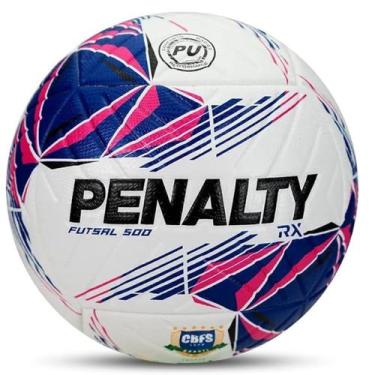 Imagem de Bola De Futsal Penalty RX 500 XXVI 2026 Selo CBFS, Branco, Azul