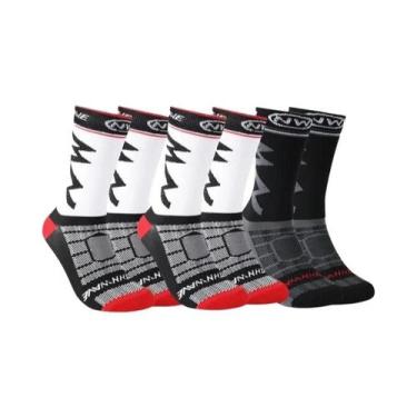 Imagem de Meias Esportivas Respiráveis, 3 Pares Para Corrida, Ciclismo De Montan