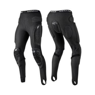 Imagem de Calças De Motociclismo Masculinas Com Proteção Para Joelhos E Quadris,