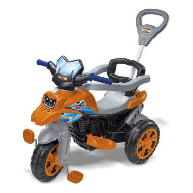 Imagem de Triciclo Infantil Moto Trail Maral 2 Em 1 Passeio E Pedal Com Empurrad