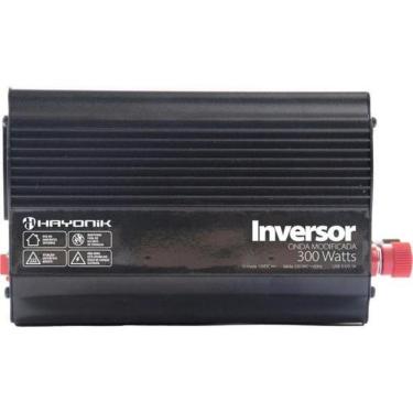 Imagem de Inversor Automotivo MSW1203 Onda Modificada 300W 12V com Proteção Contra Flutuações Cabo com Garra Incluso Hayonik