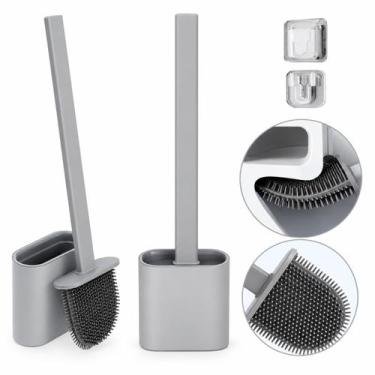 Imagem de Escova Sanitário De Silicone Vaso Banheiro Anti Odor - - Dolce Home, C