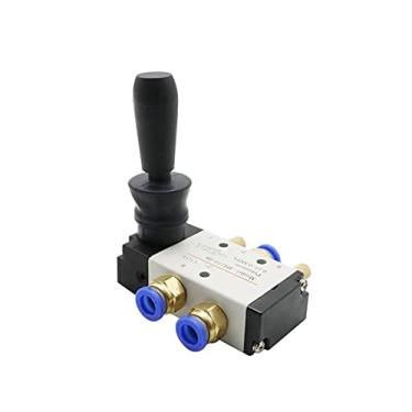 Imagem de 1/4 "2 Posição 5 Válvula de controle pneumático da válvula manual do ar da porta 5/2 Maneira da alavanca da mão da manual válvula de controle YYDFPIIA (Color : 4H210-08 and PC12-02)