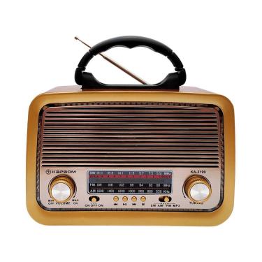 Imagem de Rádio Retrô Recarregável Bluetooth Portátil Am Fm