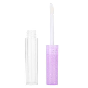 Imagem de 3 ml tubos de brilho labial,1, 50 peças recipientes de batom vazios com varinha frascos de esmalte labial recarregáveis com inserções de borracha Recipiente de bálsamo labial transparente DIY ferramenta de maquiagem para viagens