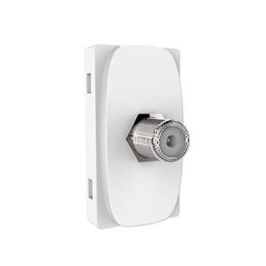Imagem de Módulo Tomada Para Cabo Coaxial Antena e TV, Alumbra, Gracia 85318, Branco