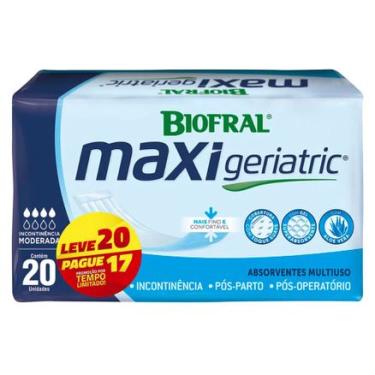 Imagem de Absorvente Geriátrico Biofral Maxi Geriatric Leve 20 Pague 17 Unidades Cosmed