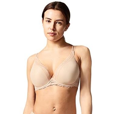 Imagem de Chantelle Sutiã feminino Parisian Allure, camiseta de mergulho, Ultra Nude, 32G