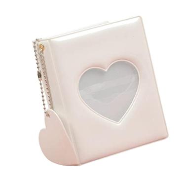 Imagem de Bonito portacartão de 3 polegada pingente de de amor modelo de de amor oco como colecionar mini álbum para, BRANCO