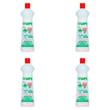 Imagem de Kit 4 Und Álcool Gel Higienizante 70%Tupi 500ml - Tupy