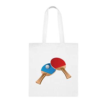 Imagem de Sacola de tênis de mesa, presente de tênis de mesa, bolsa de ombro de tênis de mesa, sacos reutilizáveis de tênis de mesa, ideia de presente de cesta de Natal de aniversário, presente