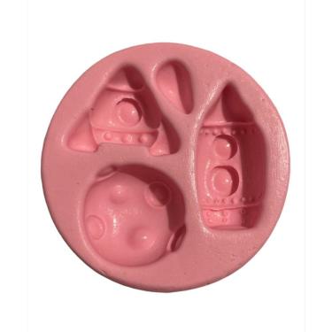 Imagem de Molde De Silicone Astronauta Foguete Planeta