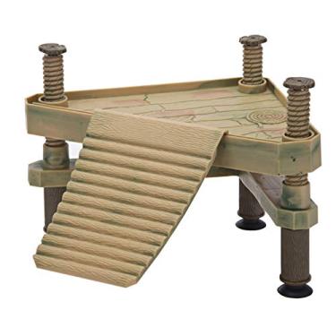 Imagem de Penn-Plax Píer de tartaruga flutuante Reptology e plataforma de frade – decorativo, funcional e naturalmente inspirado – pequeno