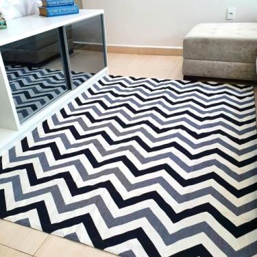 Imagem de Tapete De Sala Quarto Zig Zag 2,50X1,50 - Império Carpets