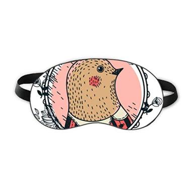 Imagem de Capa de sombra para dormir com estampa de ilustração de desenho animado de flor de pombo