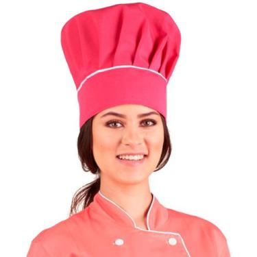 Imagem de Chapéu De Chef Mestre Cuca Toque - Rosa - Wp Confecções
