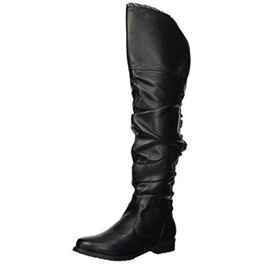 Imagem de Ellie Shoes Bota feminina acima do joelho 181-tyra, Preto, 10