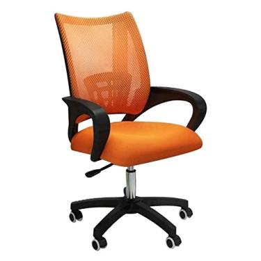 Imagem de Cadeira de escritório Cadeira de escritório ergonômica com encosto alto Elevação Cadeira de computador rotativa Cadeira de mesa de escritório Almofada Cadeira de jogo (cor: laranja) needed