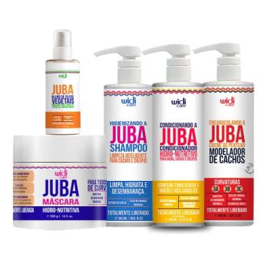 Imagem de Kit Widi Care Juba Máscara Shampoo Condicionador Encaracolando Blend