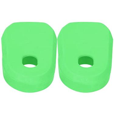 Imagem de Manivela, capa de manivela de bicicleta tamanho pequeno, 2 peças para casa para mountain bike para bicicleta (verde)