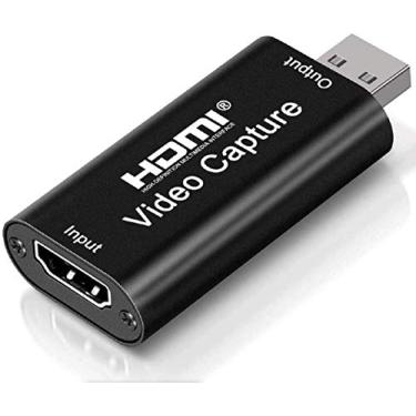 Imagem de Placas de captura de áudio e vídeo Placa de link de cam 4k HDMI para USB 2.0 Grave em filmadora DSLR Câmera de ação Dispositivo de captura de computador para streaming, transmissão ao vivo, videoconferência, ensino, jogos