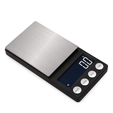 Imagem de balanças de cozinha digitais de 0,1g, mini balança digital de pesagem, balança digital portátil com display LCD, balanças de alta precisão, balanças de joias de cozinha em aço inoxidável