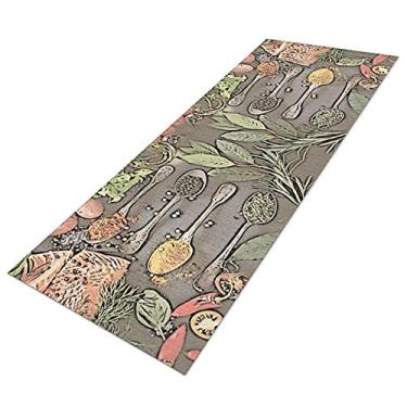 Imagem de Tapete Passadeira de Cozinha Especiarias Antider-40 x 120