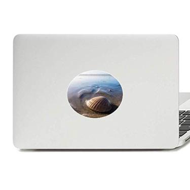 Imagem de Adesivo de notebook com emblema de vinil e conchas de água do oceano, imagem da natureza ciência