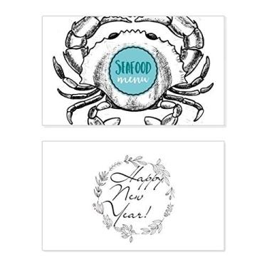 Imagem de Caranguejo Sketch Ilustração de Organismo Marinho Ano Novo Festival Cartão Bless Mensagem Presente