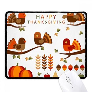 Imagem de Tapete de borracha para jogos com borda costurada para o dia de Ação de Graças