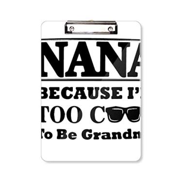 Imagem de Placa de apoio para prancheta de desenho animado Grandma Letters Present Best Wishes A4