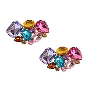 Imagem de Sapatilha de flor de cristal com fivela e clipes de strass Acessórios para decoração de sapatos de festa de casamento, D#, 1