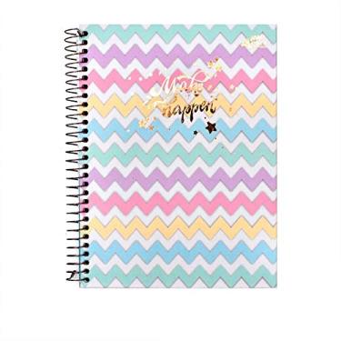 Imagem de Caderno Colegial Make It Happen Chevron 80 folhas 90g Merci