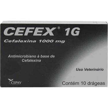 Imagem de Antimicrobiano Cepav Cefex 1 g - 10 drágeas
