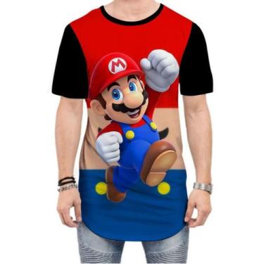 Imagem de Camiseta Long Line  Mario Bros Luigi Videogame 2 - Estilo Vizu
