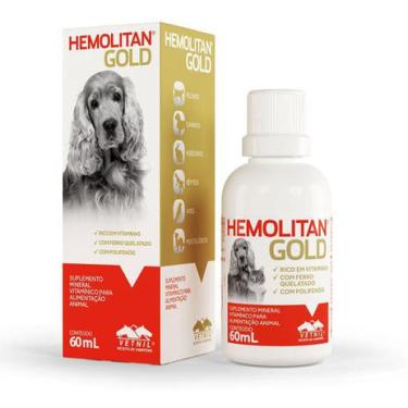 Imagem de Suplemento Vitamínico Pet Hemolitan Gold 60ml - Vetnil