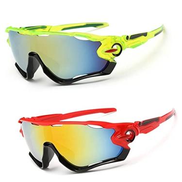 Imagem de Óculos Bike Ciclismo Lentes Espelhadas Speed Kit 2 Unidades