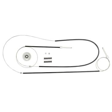 Imagem de Kit Reparo Máquina de Vidro Elétrico Vw Gol G3 97> Portas Dianteiras C/ Engrenagem Roldana Metal